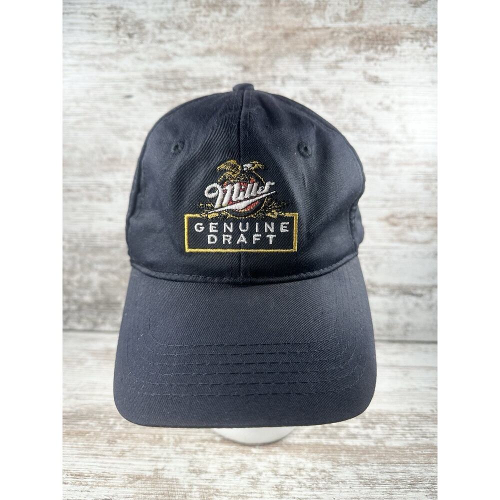 Vintage Miller Genuine Draft Beer Black Snapback Hateeef